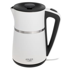 Электрочайник Adler AD 1355 белый 1,7 л, 2200 Вт, с двойными стенками