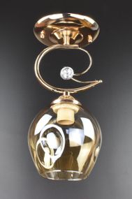 Люстра стельова на 1 лампочку 26003 Золото 29х13х13 см.