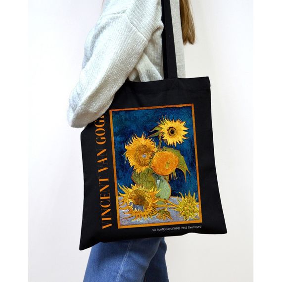 Екошопер Букопт BK4096 Van Gogh Six Sunflowers  чорний | Зображення 6
