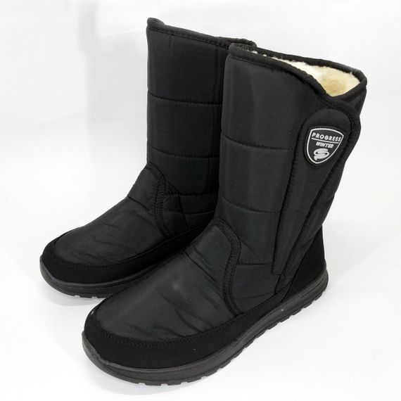 Зимние мужские ботинки на меху 43 размер | Утепленные сапоги резиновые осенние | Удобная QM-204 рабочая обувь | Зображення 1