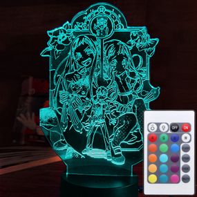 Акриловий світильник-нічник з пультом 16 кольорів Ханако Кун три охоронця часу tty-n001589