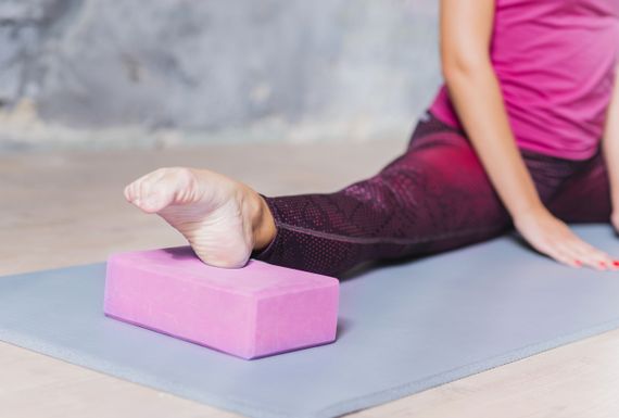 Блок для йоги 2 шт. (пара) Паверплей 4006 Yoga Brick EVA Рожеві | Зображення 8