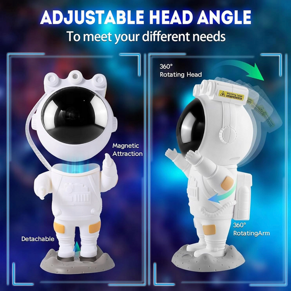 Лазерний нічник-проєктор зоряного неба Астронавт | Зображення 3