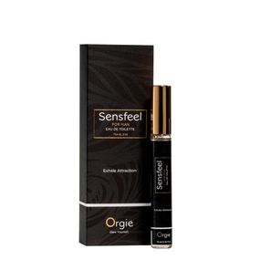Чоловічі парфуми з феромонами Orgie – Sensfeel for Man Travel Size (10 мл), цитрусово-деревний аромат Sex Aura