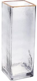 Ваза настольная стеклянная Evian 30х10см light gray