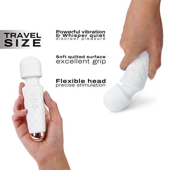 Минивибромассажер Dorcel Wand Mini Wanderful White | Зображення 2