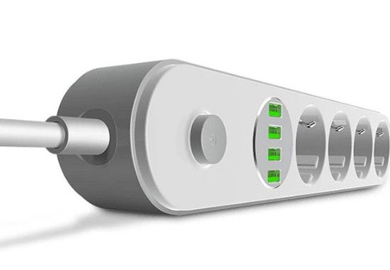 Сетевой фильтр удлинитель LDNIO SE4432 4 розетки 4 USB 2 м Белый | Зображення 2