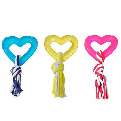 Flamingo Good4Fun Hart With Rope іграшка для собак, 8 см