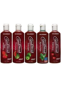 Набір змазок для орального сексу Doc Johnson GoodHead 5×29мл, полуниця, вишня, кавун, м'ята, яблуко