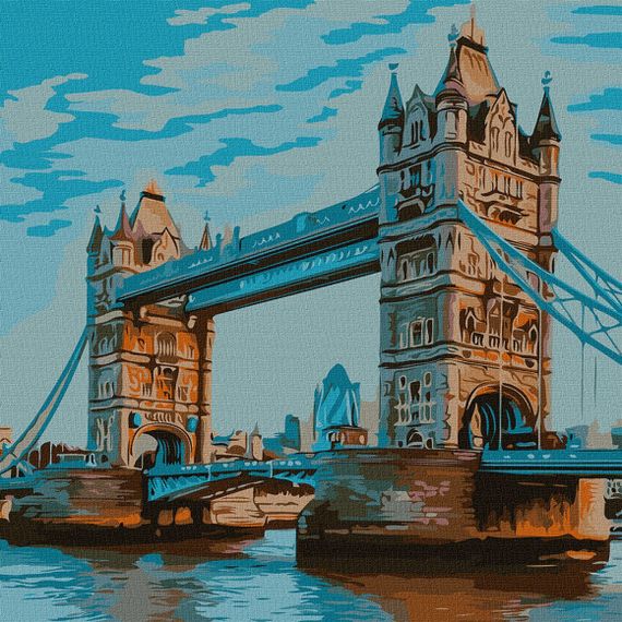 Картина по номерам "Тауэрский мост" KHO3598 50х50 см