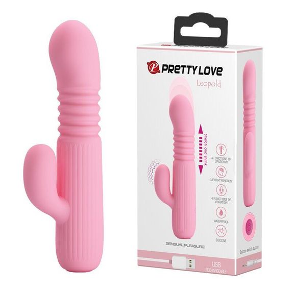 Вібромасажер з поступальним рухом Pretty Love-Leopold, BI - 014593-1 Sex Aura