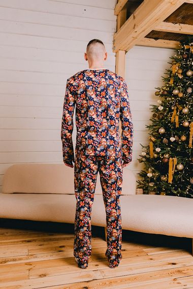 Піжама чоловіча "Family look" Носи своє 54 Персиковий (p-12943-180436) | Зображення 6