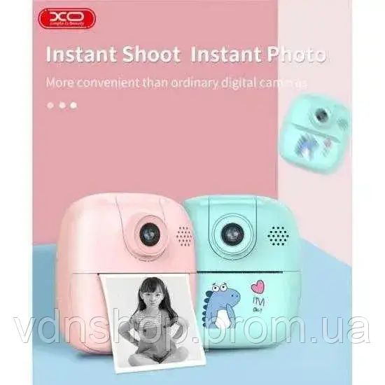 Дитяча цифрова фотокамера миттєвого друку з термопринтером A19 | Зображення 1
