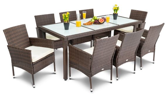 Садові меблі Di Volio VERONA 8+1 коричнева