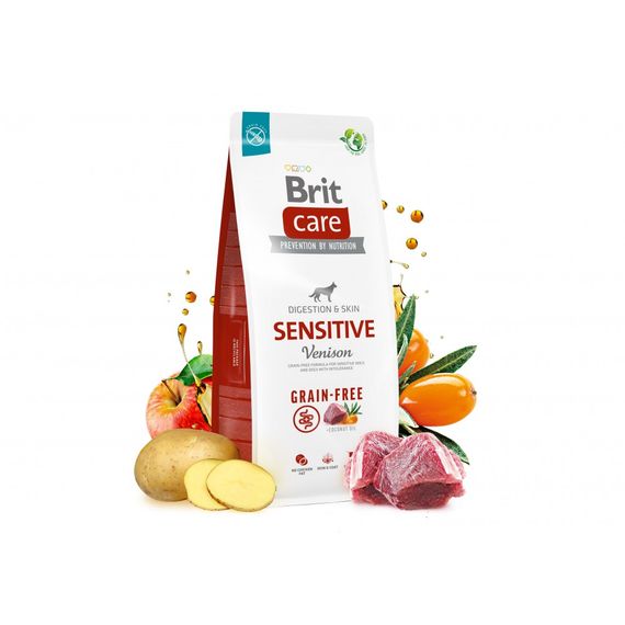 Корм сухий Brit Care Dog Grain-free Sensitive для собак з чутливим травленням та харчовою непереносимістю беззерновий з олен | Зображення 3