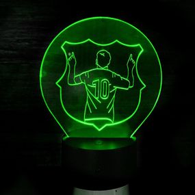 Акриловий світильник-нічник Мессі зелений tty-n002019