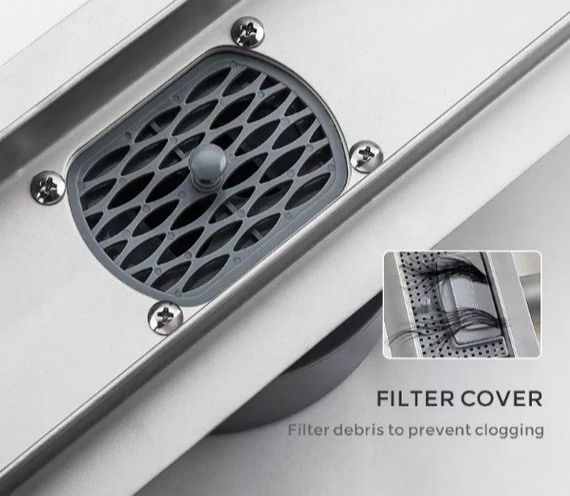 Душовий трап під плитку Gappo 70х500 мм, нержавіюча сталь G85007-4 | Зображення 5