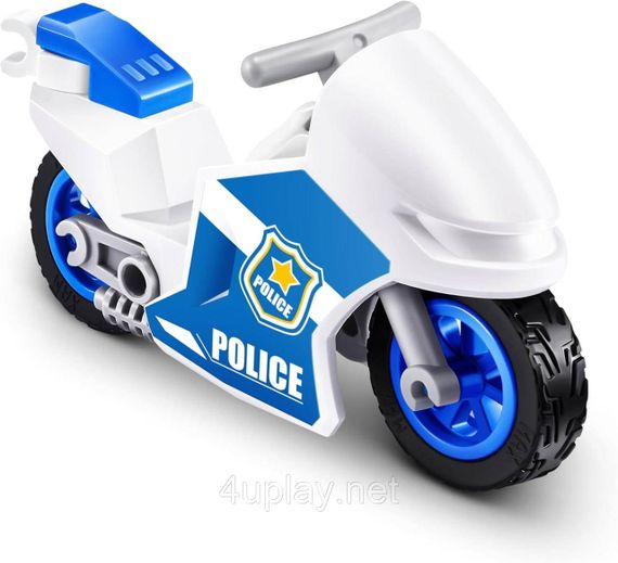 Конструктор Zuru Max Поліцейський відділок з автомобілями, мотоциклом і вертольотом | Зображення 8