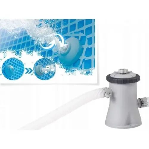 Каркасный бассейн с фильтром в комплекте Intex 28208 "Морской принт" 305 x 76 см | Зображення 1