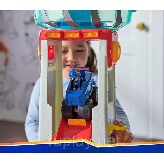 Набор Щенячий патруль Мегаспасательная станция с треком Мега колеса Оригинал Paw Patrol Rescue Wheels Tower HQ | Зображення 5