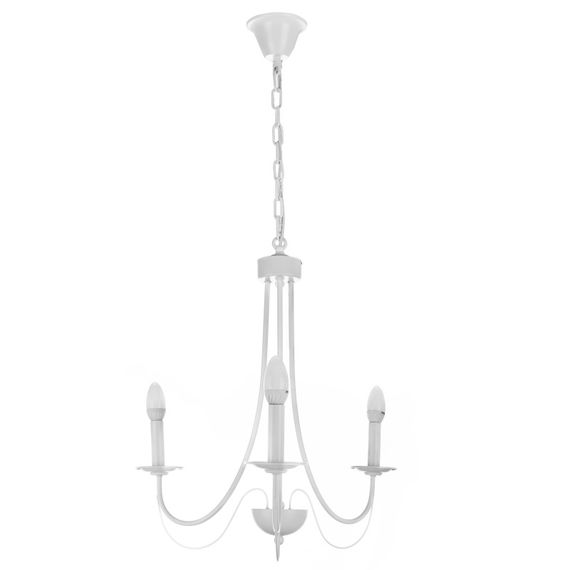Люстра подвесная свеча E14 40W WH (BKL-590S/3)