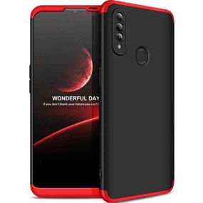 Чохол GKK 360 градусів для Oppo A31 колір Чорно-Червоний