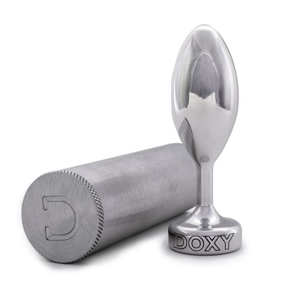 Металлическая анальная пробка DOXY Butt Plug SMOOTH, гладкая, диаметр 3,3 см | Зображення 3