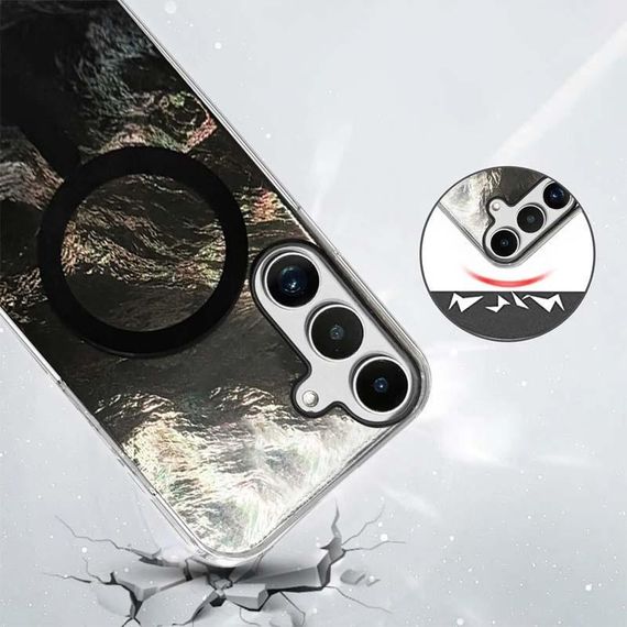 Чохол TPU Shiny Mountain (MagFit) для Samsung Galaxy S24 FE Black | Зображення 1