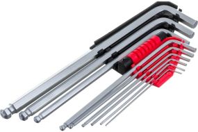 Набор ключи шестигранники длинные шар 1.5-10 мм 9 штук YATO YT-0506