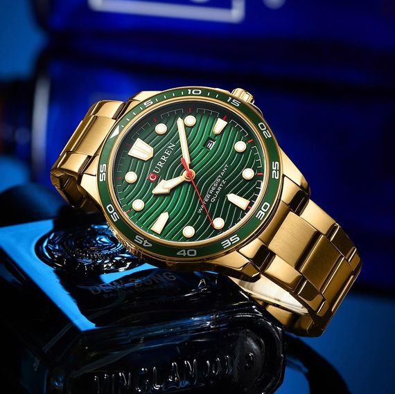 Годинник C1ur1ren 8426 Gold-Green | Зображення 1