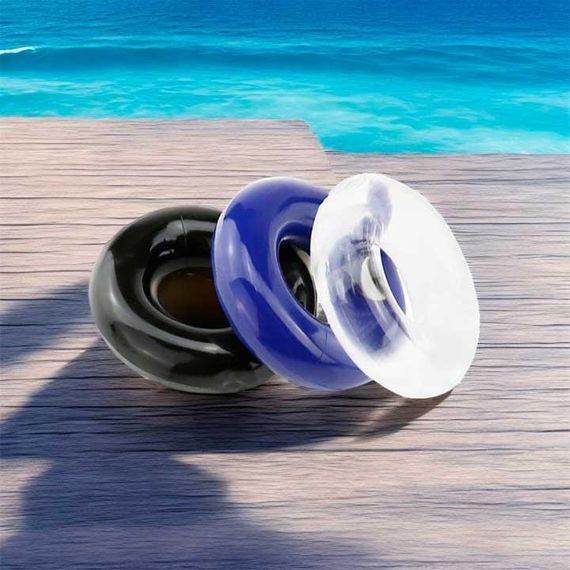 Набор эрекционных колец (3 шт) прозрачный, черный, синий | Зображення 1