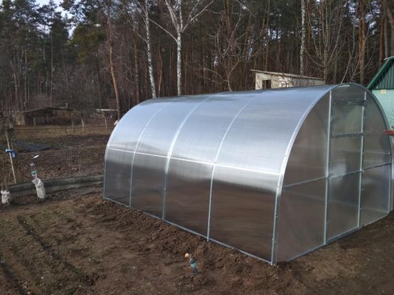 Теплица "СТАНДАРТ" 3*12*2 (ш.д.в.) 36кв.м., покрытая поликарбонатом 6мм, от производителя | Зображення 6
