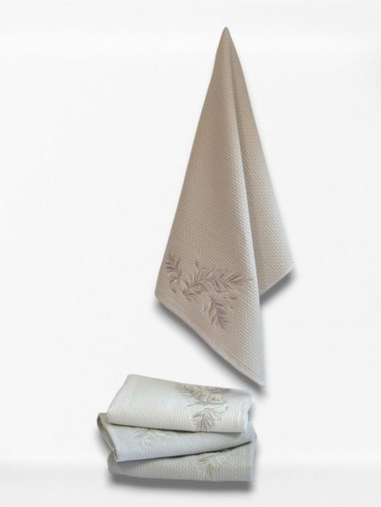 Набір рушників з вишивкою Pupilla 50 х 90 см Milan Feathers | Зображення 1