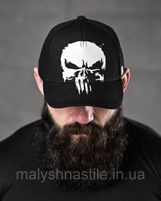 Бейсболка Каратель white ДЛ6465
