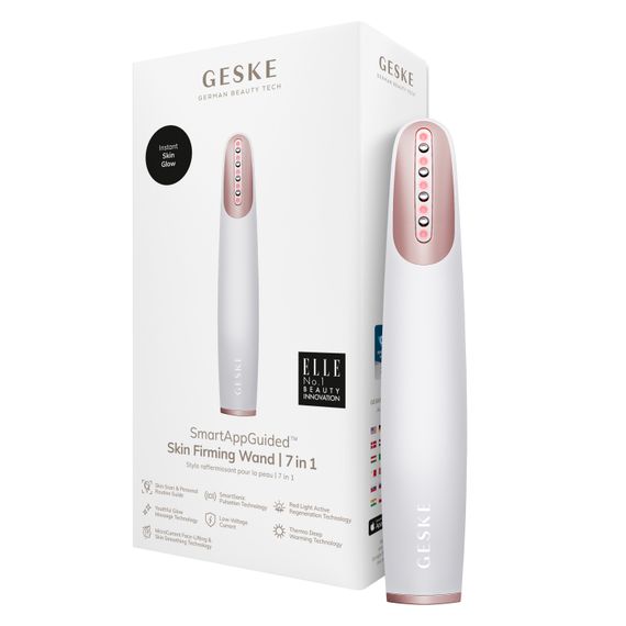 Пристрій для зміцнення і тонізації шкіри обличчя GESKE Skin Firming Wand 7в1 starlight, Бежевий