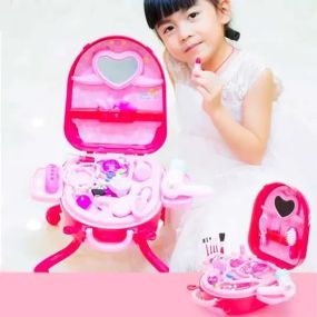 Детский игровой набор в чемоданчике 2в1, Fashion Girl / Набор салон красоты для девочек