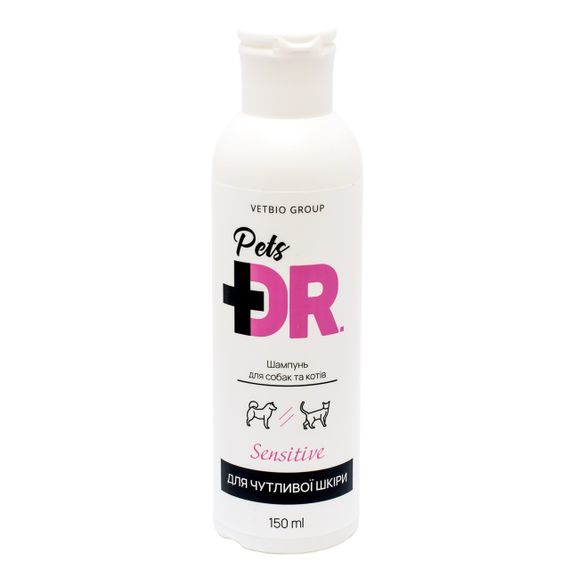 Шампунь для собак та котів з чутливою шкірою Dr.Pets Sensitive, 150 мл