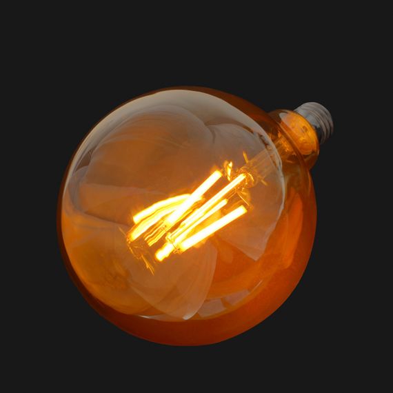 Лампа светодиодная LED 12W E27 WW G125 Amber 220V | Зображення 3