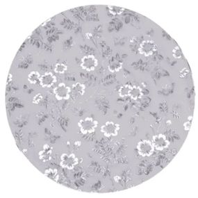 Килимок для сервірування столу Flowers 38 см, срібло HP-36327-12G