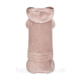Комбінезон для собак Pet Fashion Sharon розмір S колір мокко велюровий трикотаж