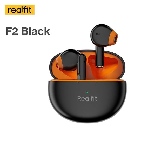 Безпровідні навушники Realfit F2, активне шумозаглушення, Bluetooth 5.3,з мікрофоном, Чорні | Зображення 3