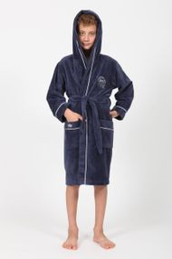 Халат подростковый Nusa 33005 для мальчика, серый 146-152 (11-12л)