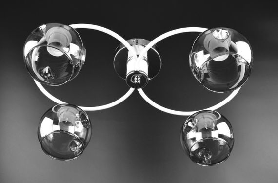 Люстра стельова на 4 лампочки 26180 Білий 20х36х47 см. | Зображення 1