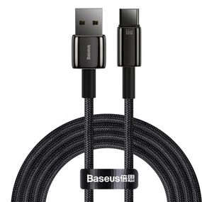 Кабель Baseus Tungsten Gold Fast Charging Type-C 66W (2m)