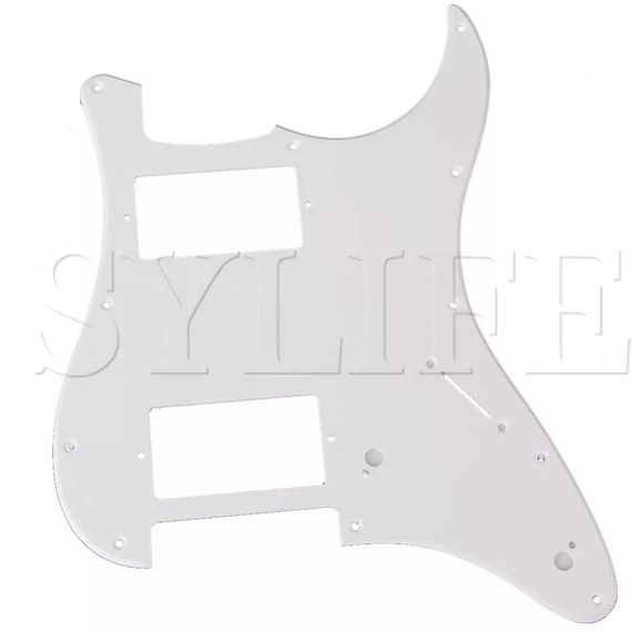 Пікгард пикгард для електогітари HH Fender Stratocaster ST China БІЛИЙ на 2 потенціометри
