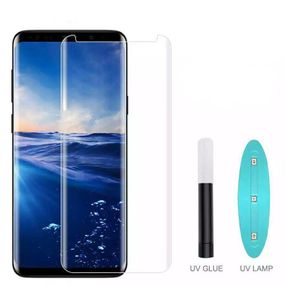 Захисне скло 3D на весь екран для Samsung Galaxy S8 (з ультрафіолетовим клеєм)