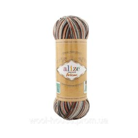 Шкарпеткова пряжа Alize Artisan Superwash, 9013