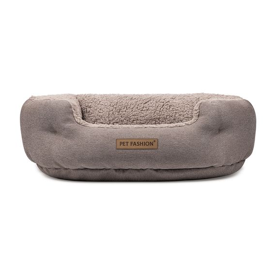 Лежак Pet Fashion BRIG для собак кавовий, 58*48*20 | Зображення 1