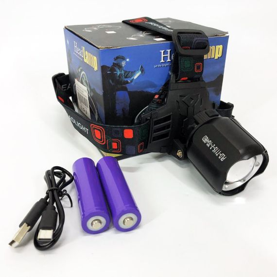 Фонарь на голову для туристов PLD-T115-2PM10-TG, Мощный аккумуляторный фонарик на голову MY-40 | Зображення 7