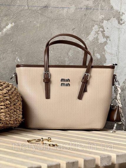 Женская сумка Miu Miu brown mini 4 ПП7552